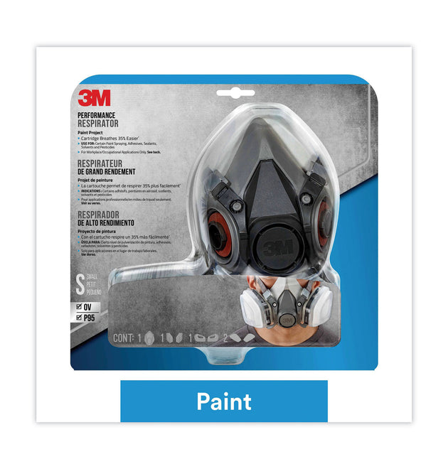 Half Facepiece Paint Spray/Pesticide Respirator, Small