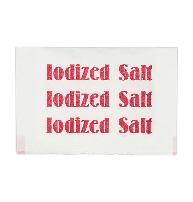 Iodized Salt Packets, 0.75 g Packet, 3,000/Box