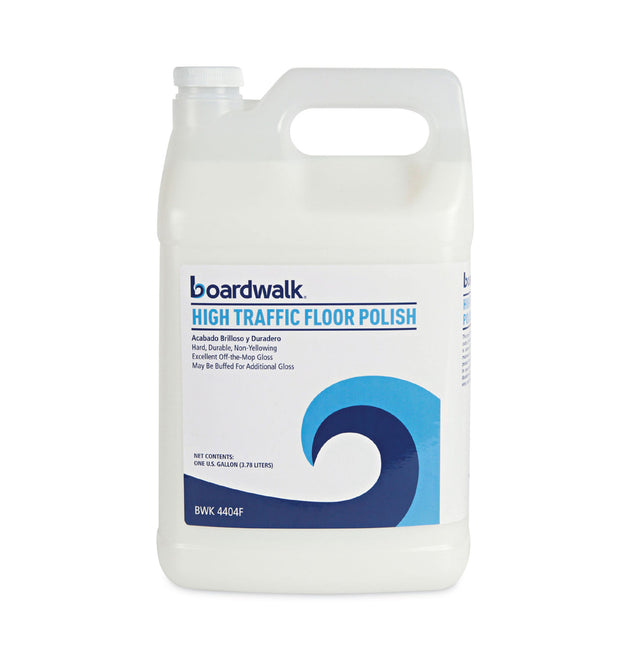 High Traffic Floor Polish, 1 gal Bottle, 4/Carton