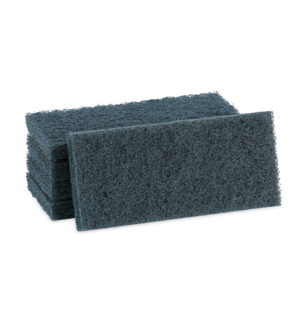 Medium-Duty Scour Pad, 10 x 4.63, Blue, 20/Carton