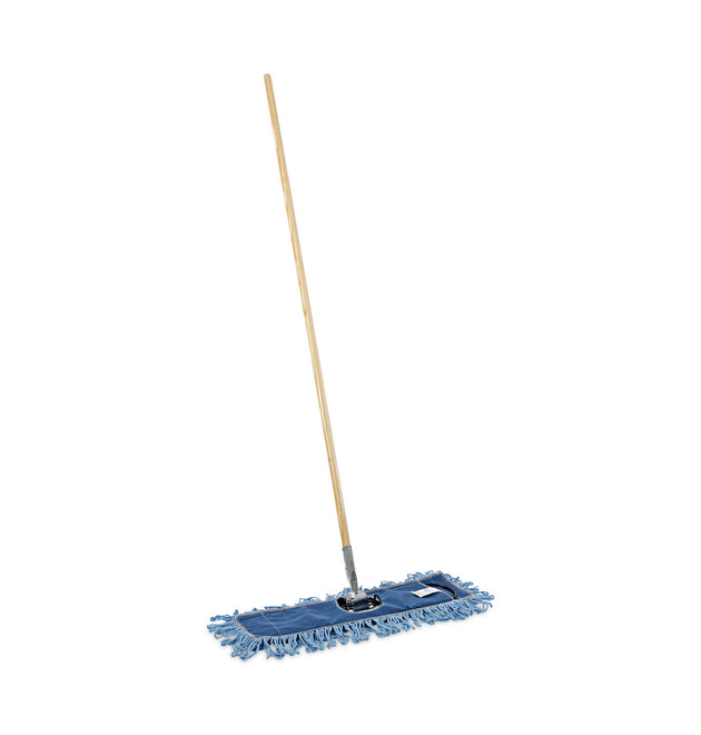 Dry Mopping Kit, 24 x 5 Blue Synthetic Head, 60