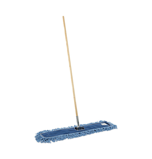 Dry Mopping Kit, 36 x 5 Blue Blended Synthetic Head, 60