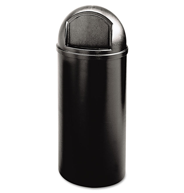 Marshal Classic Container, 15 gal, Plastic, Black