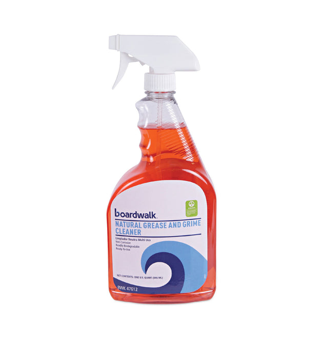 Boardwalk Green Natural Grease and Grime Cleaner, 32 oz Spray Bottle