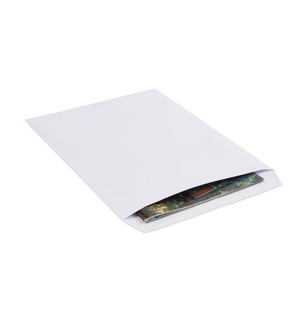 Catalog Envelope, 24 lb Bond Weight Paper, #13 1/2, Square Flap, Gummed Closure, 10 x 13, White, 250/Box