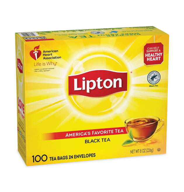 Tea Bags, Black, 100/Box