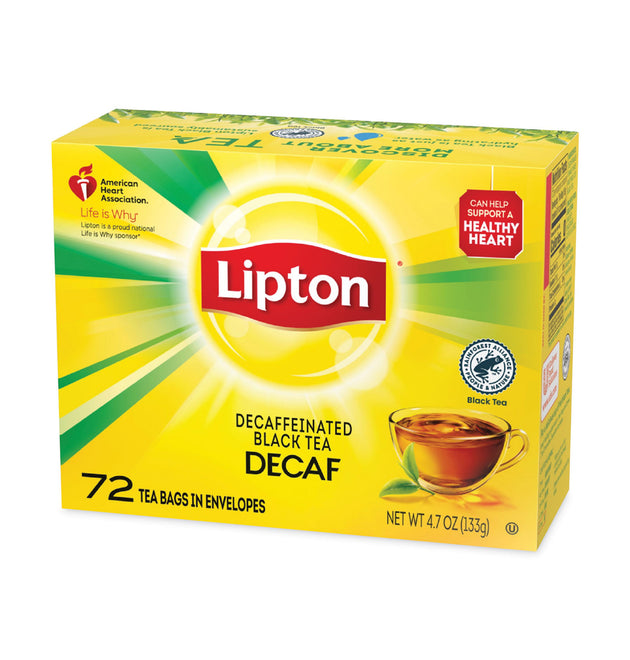 Tea Bags, Decaffeinated, 72/Box