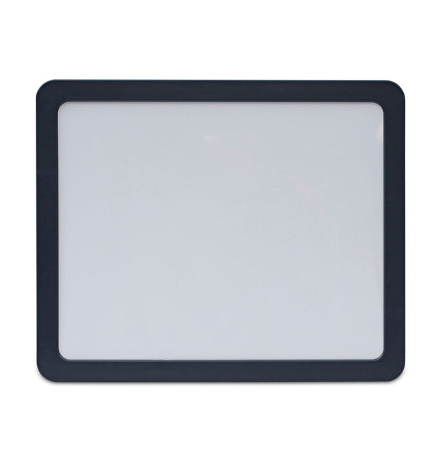 Recycled Cubicle Dry Erase Board, 15.88 x 12.88, White Surface, Charcoal Plastic Frame