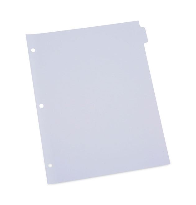 Economy Tab Dividers, 8-Tab, Letter, White, 24 Sets/Box