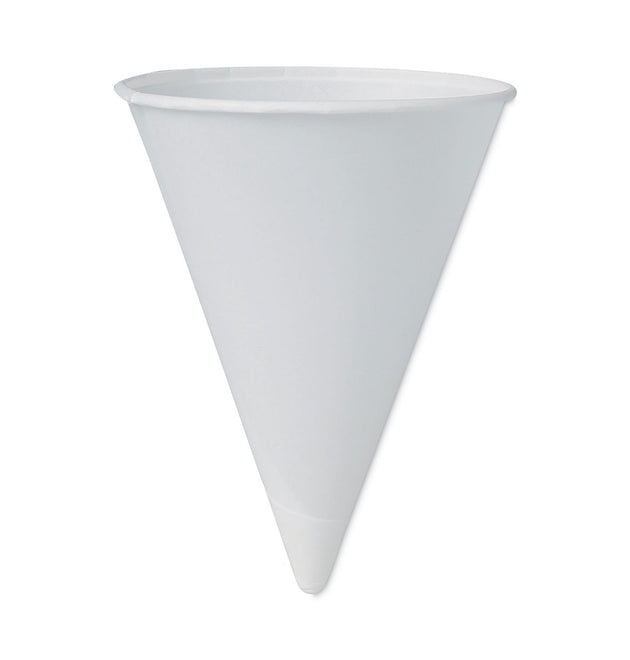 Cone Water Cups, Cold, Paper, 4 oz, White, 200/Pack