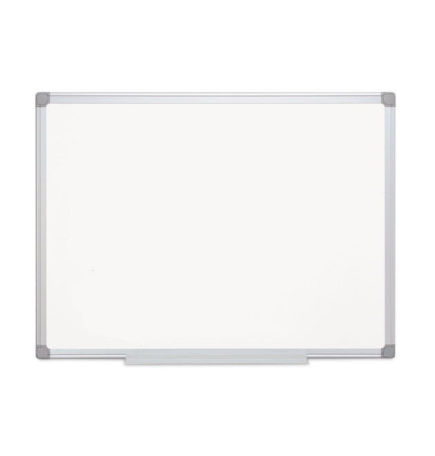 Earth Silver Easy-Clean Dry Erase Board, Reversible, 36 x 24, White Surface, Silver Aluminum Frame