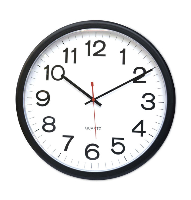 Indoor/Outdoor Round Wall Clock, 13.5