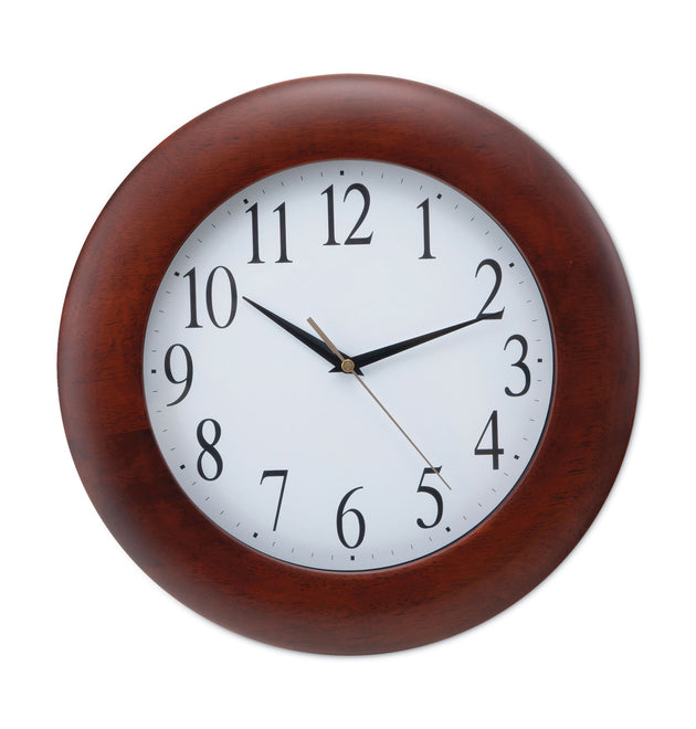 Round Wood Wall Clock, 12.75