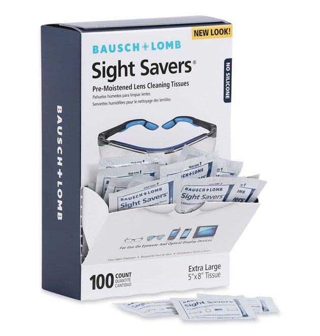 Sight Savers Premoistened Lens Cleaning Tissues, 8 x 5, 100/Box