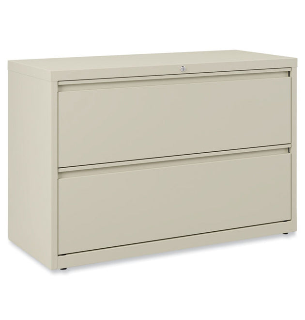 Lateral File, 2 Legal/Letter-Size File Drawers, Putty, 42