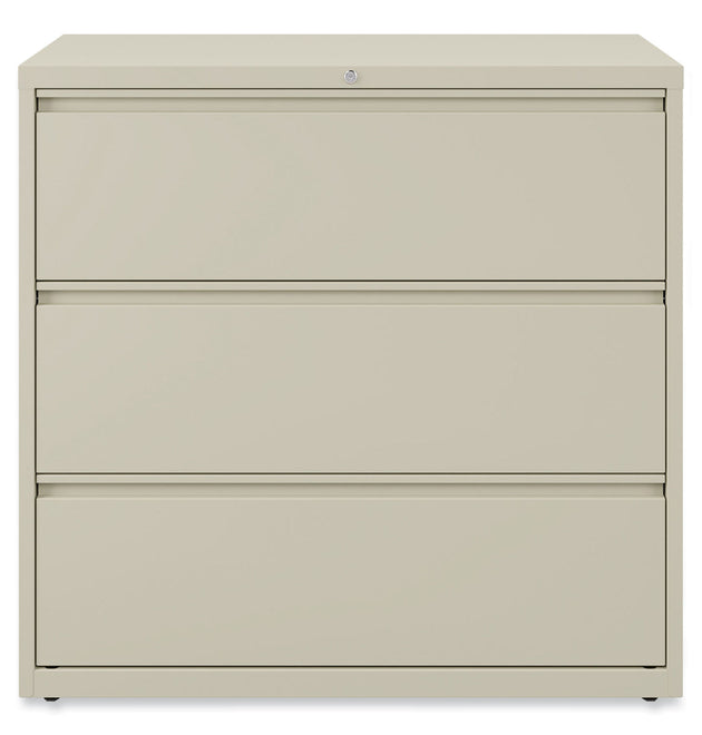 Lateral File, 3 Legal/Letter/A4/A5-Size File Drawers, Putty, 42