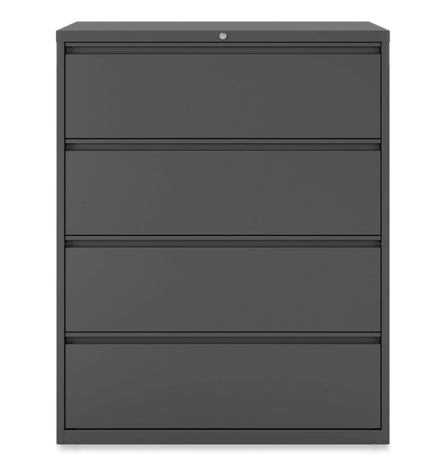 Lateral File, 4 Legal/Letter/A4/A5-Size File Drawers, Charcoal, 42