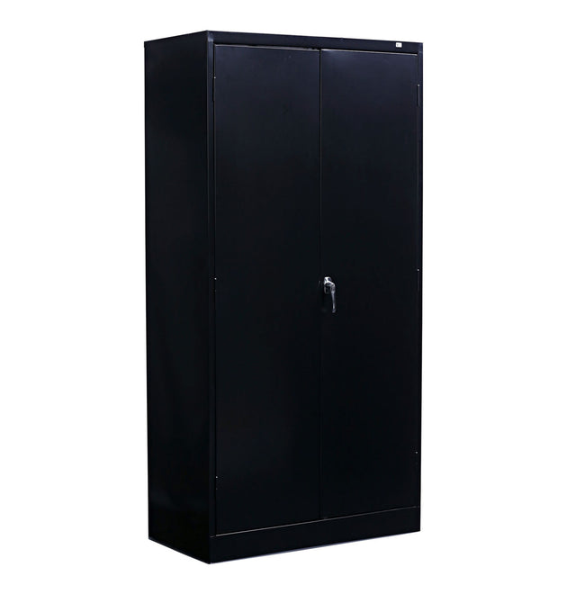 Economy Assembled Storage Cabinet, 36w x 18d x 72h, Black