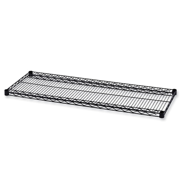 Industrial Wire Shelving Extra Wire Shelves, 48w x 18d, Black, 2 Shelves/Carton