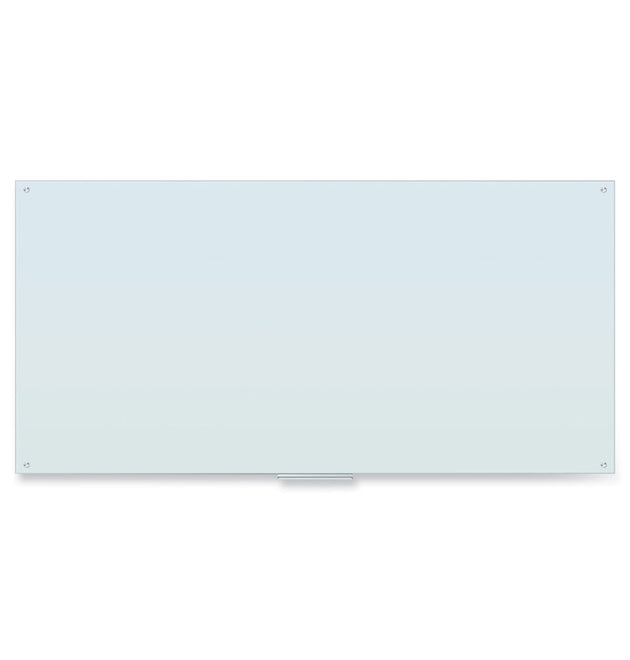 Glass Dry Erase Board, 96 x 47, White Surface