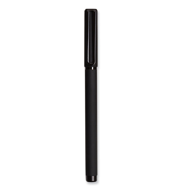 Catalina Soft Touch Porous Point Pen, Stick, Fine 0.7 mm, Black Ink, Black Barrel, Dozen