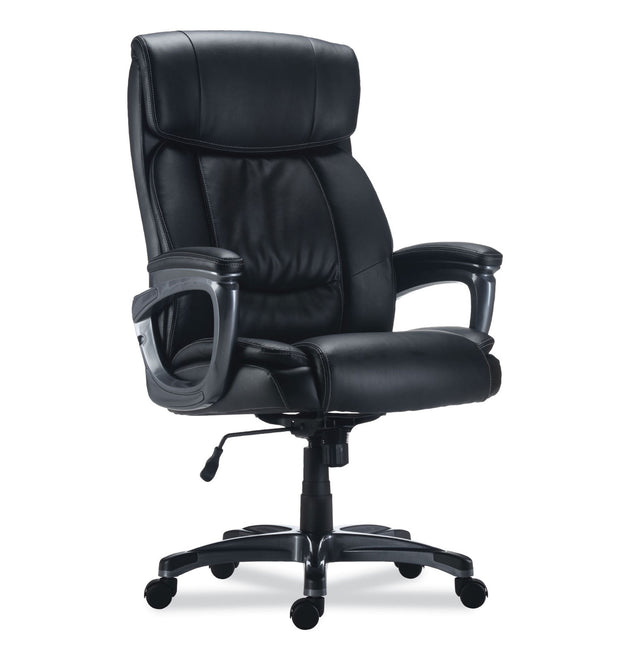 Alera Egino Big and Tall Chair, Supports Up to 400 lb, Black Seat/Back, Black Base