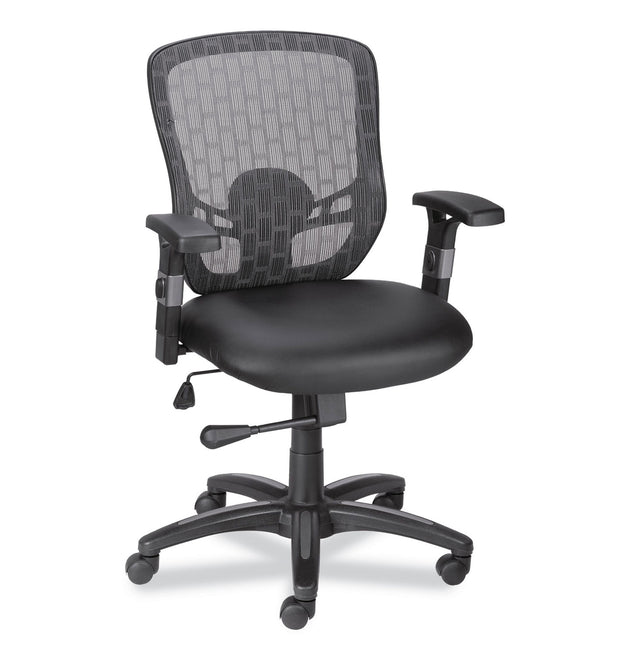 Alera Linhope Chair, Supports Up to 275 lb, Black Seat/Back, Black Base