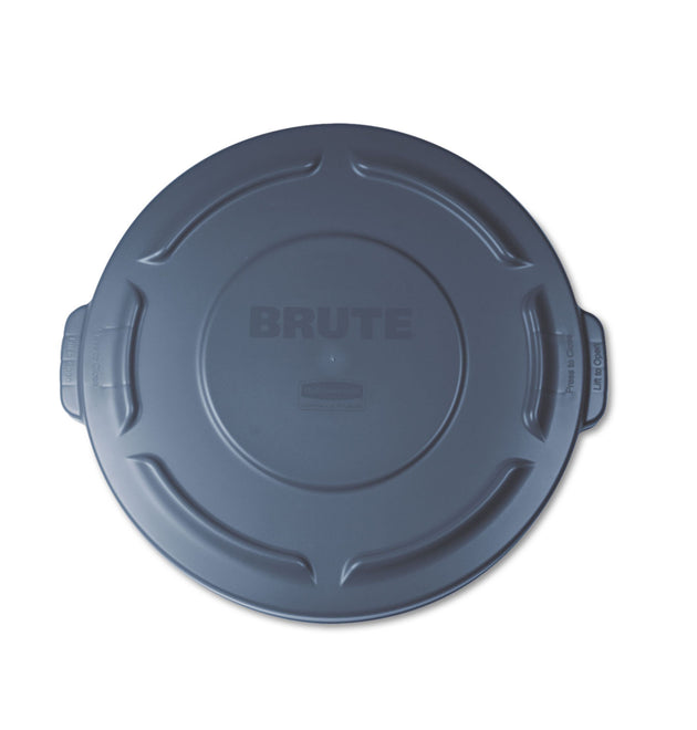 BRUTE Self-Draining Flat Top Lids for 20 gal Round BRUTE Containers, 19.88