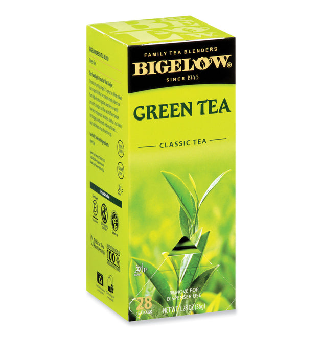 Single Flavor Tea, Green, 28 Bags/Box