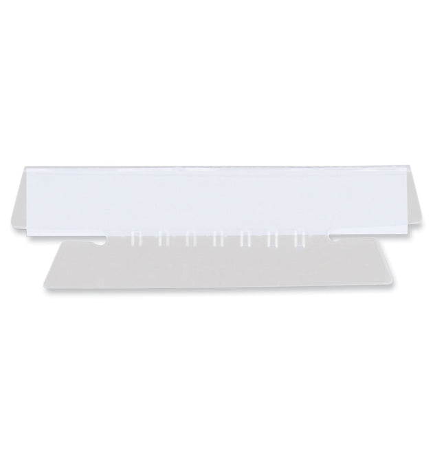 Hanging File Folder Plastic Index Tabs, 1/3-Cut, Clear, 3.7