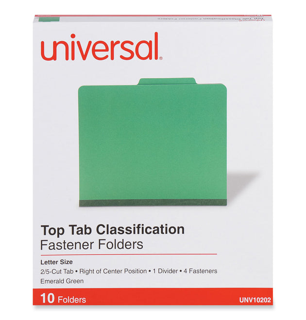 Bright Colored Pressboard Classification Folders, 2