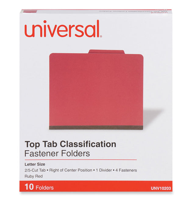 Bright Colored Pressboard Classification Folders, 2