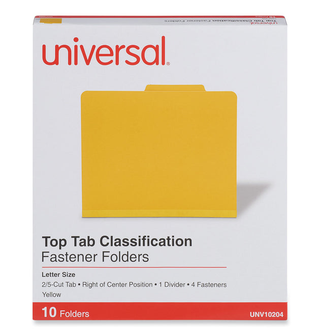 Bright Colored Pressboard Classification Folders, 2