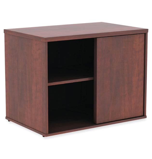 Alera Open Office Low Storage Cabinet Credenza, 29.5 x 19.13 x 22.78, Cherry