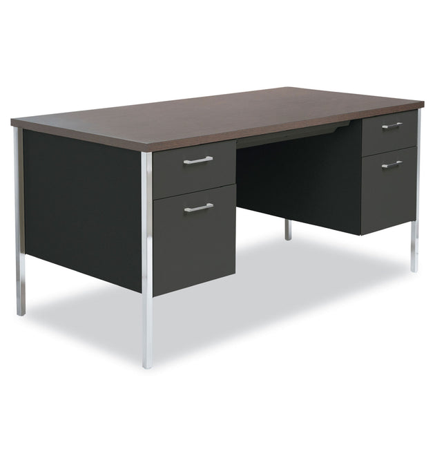 Double Pedestal Steel Desk, 60