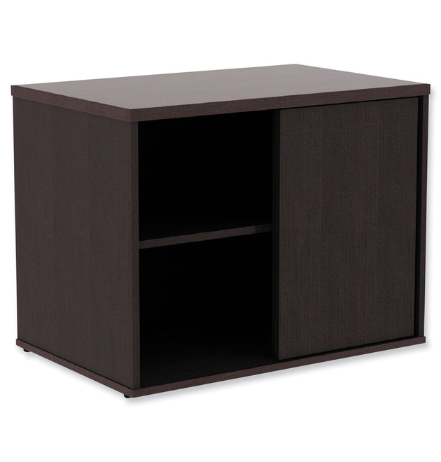 Alera Open Office Low Storage Cab Cred, 29.5w x 19.13d x 22.78h, Espresso