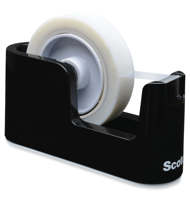 Heavy Duty Weighted Desktop Tape Dispenser with One Roll of Tape, 3