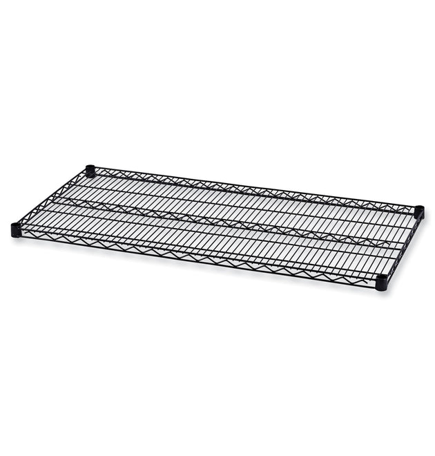 Industrial Wire Shelving Extra Wire Shelves, 48w x 24d, Black, 2 Shelves/Carton