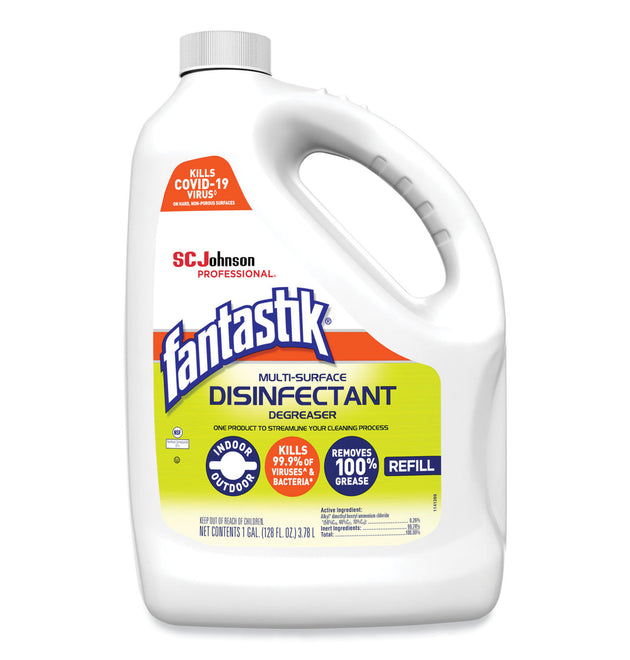 Multi-Surface Disinfectant Degreaser, Pleasant Scent, 1 Gallon Bottle, 4/Carton