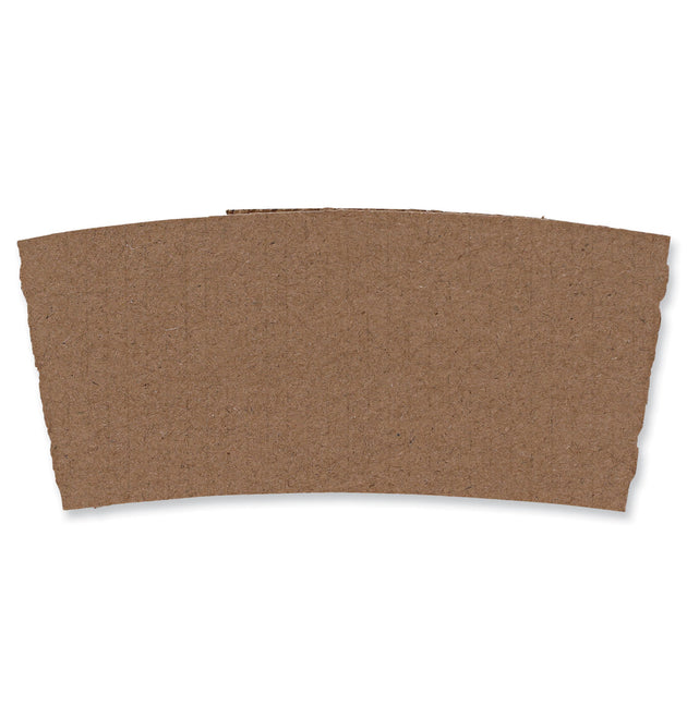 Cup Sleeves, Fits 10 oz to 20 oz Hot Cups, Kraft, 1,200/Carton