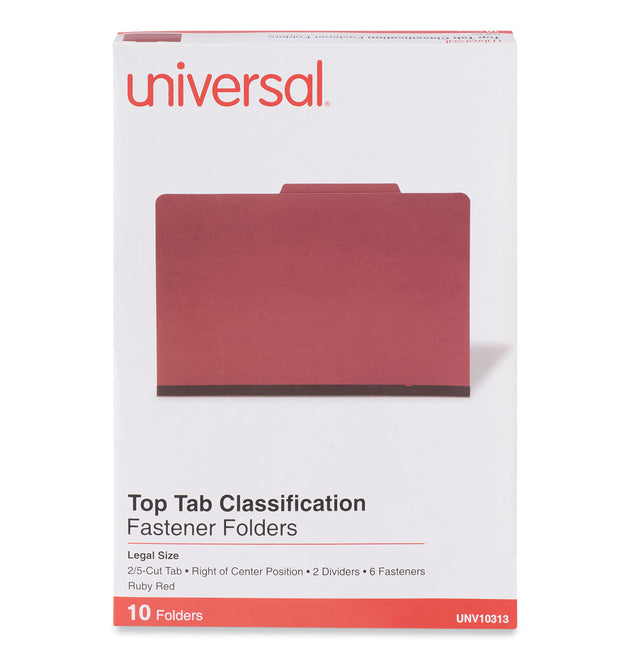 Bright Colored Pressboard Classification Folders, 2