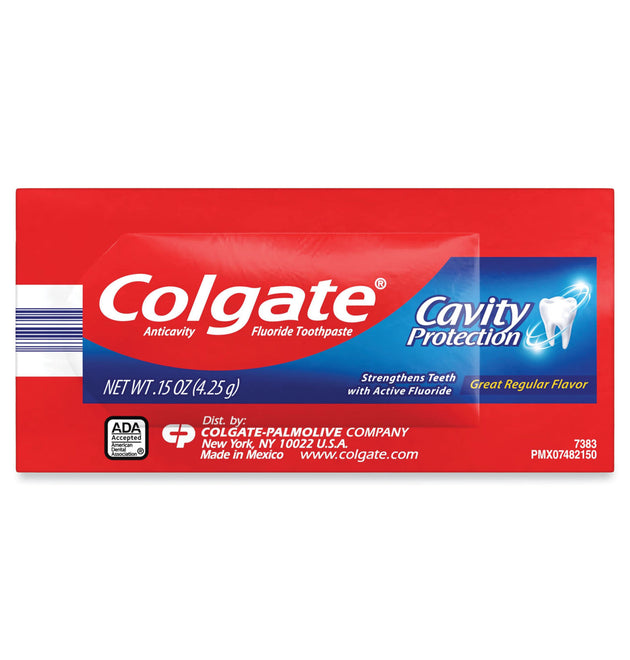 Cavity Protection Toothpaste, Regular Flavor, 0.15 oz Sachet, 1,000/Carton