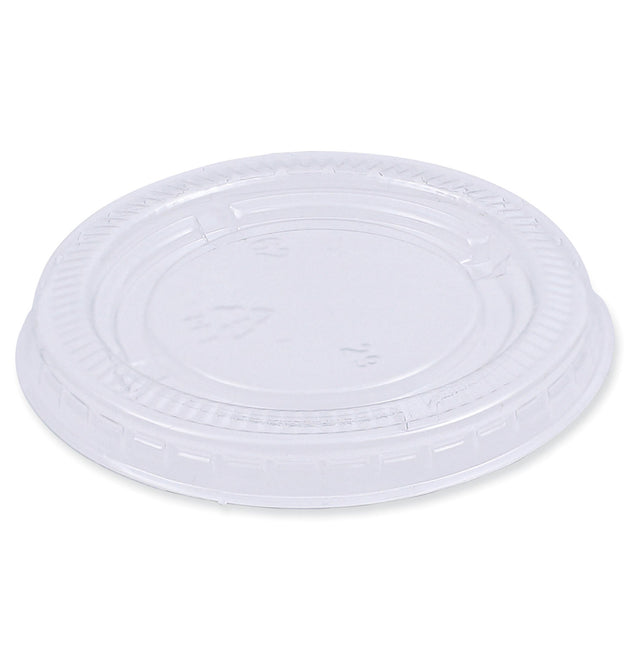 Souffle/Portion Cup Lids, Fits 1.5 oz and 2 oz Portion Cups, Clear, 2,500/Carton