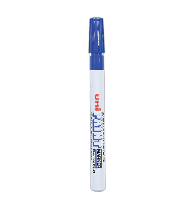 Permanent Marker, Fine Bullet Tip, Blue