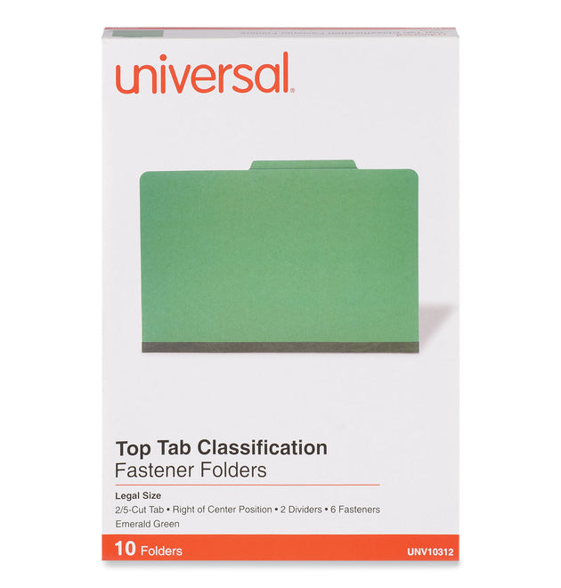 Bright Colored Pressboard Classification Folders, 2