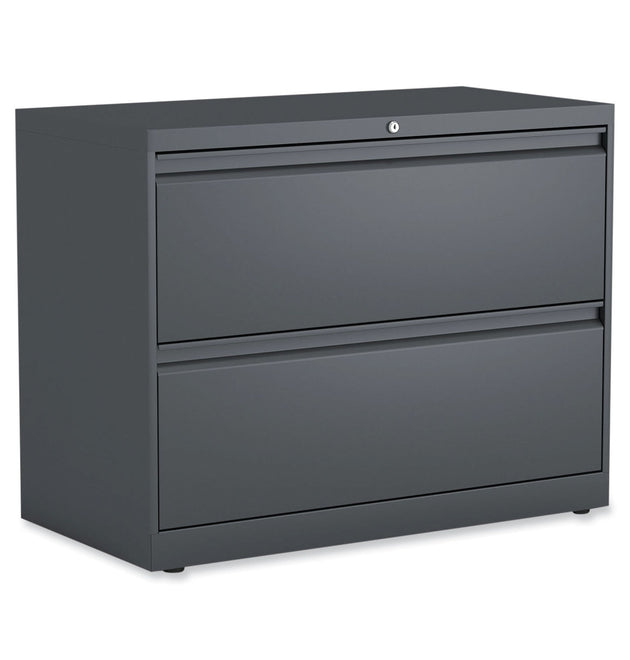 Lateral File, 2 Legal/Letter/A4/A5-Size File Drawers, Charcoal, 36