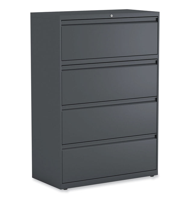 Lateral File, 4 Legal/Letter/A4/A5-Size File Drawers, Charcoal, 36