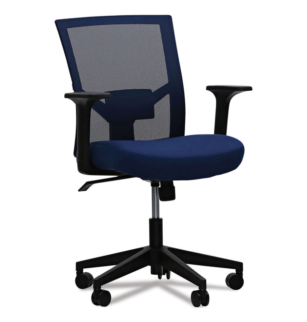 Mesh Back Fabric Task Chair, Supports Up to 275 lb, 17.32