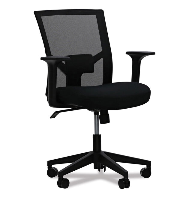 Mesh Back Fabric Task Chair, Supports Up to 275 lb, 17.32