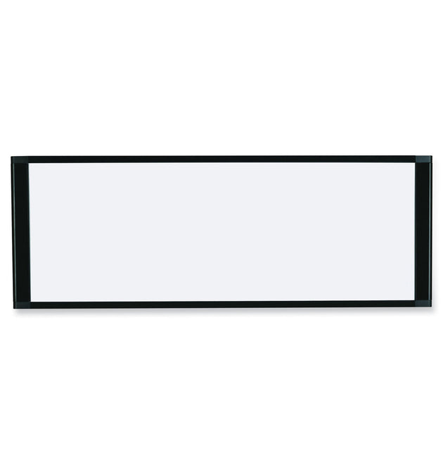 Cubicle Workstation Dry Erase Board, 36 x 18, White Surface, Black Aluminum Frame